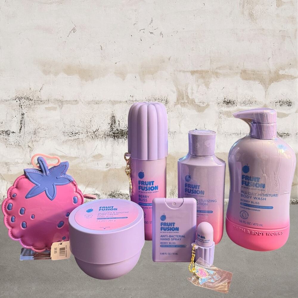 Bath & Body Works Fruit Fusion Berry Bliss Bundle Set NEW